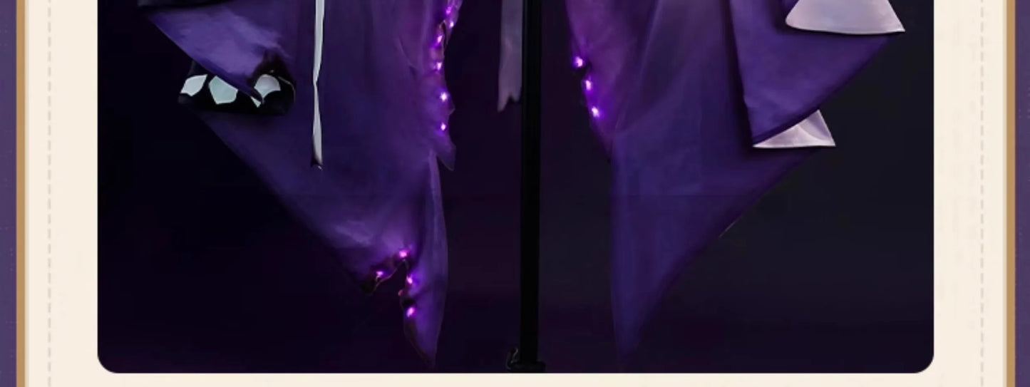 Honkai Star Rail Castorice Cosplay Costume Wig Dress Headwear Earrings Butterfly Props Halloween Party for Women Girls Carnival