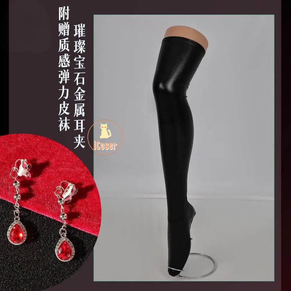 Love and Deepspace Heroines Cosplay Costume Red Dress Enchanting Veil Uniform Sylus Relentless Conqueror MC Halloween Women Girl