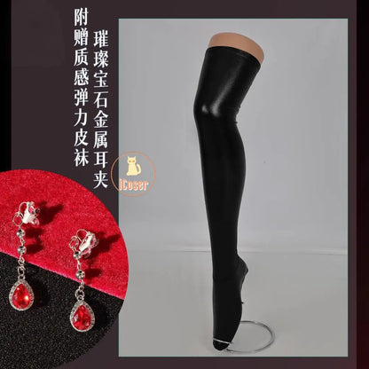 Love and Deepspace Heroines Cosplay Costume Red Dress Enchanting Veil Uniform Sylus Relentless Conqueror MC Halloween Women Girl