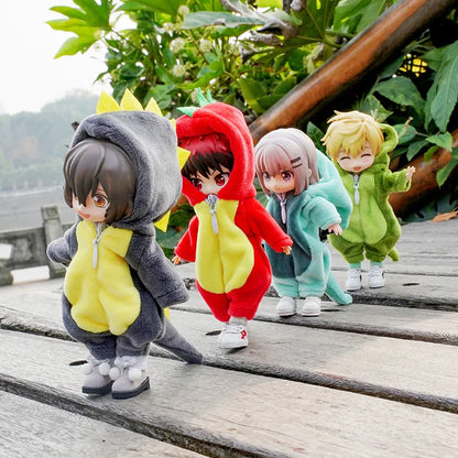New Cute Dinosaur Animal Monster Doll Clothes For Ob11 obitsu 11 Molly Gsc 1/12 BJD Doll Accessories Clothing BJD Baby Clothes