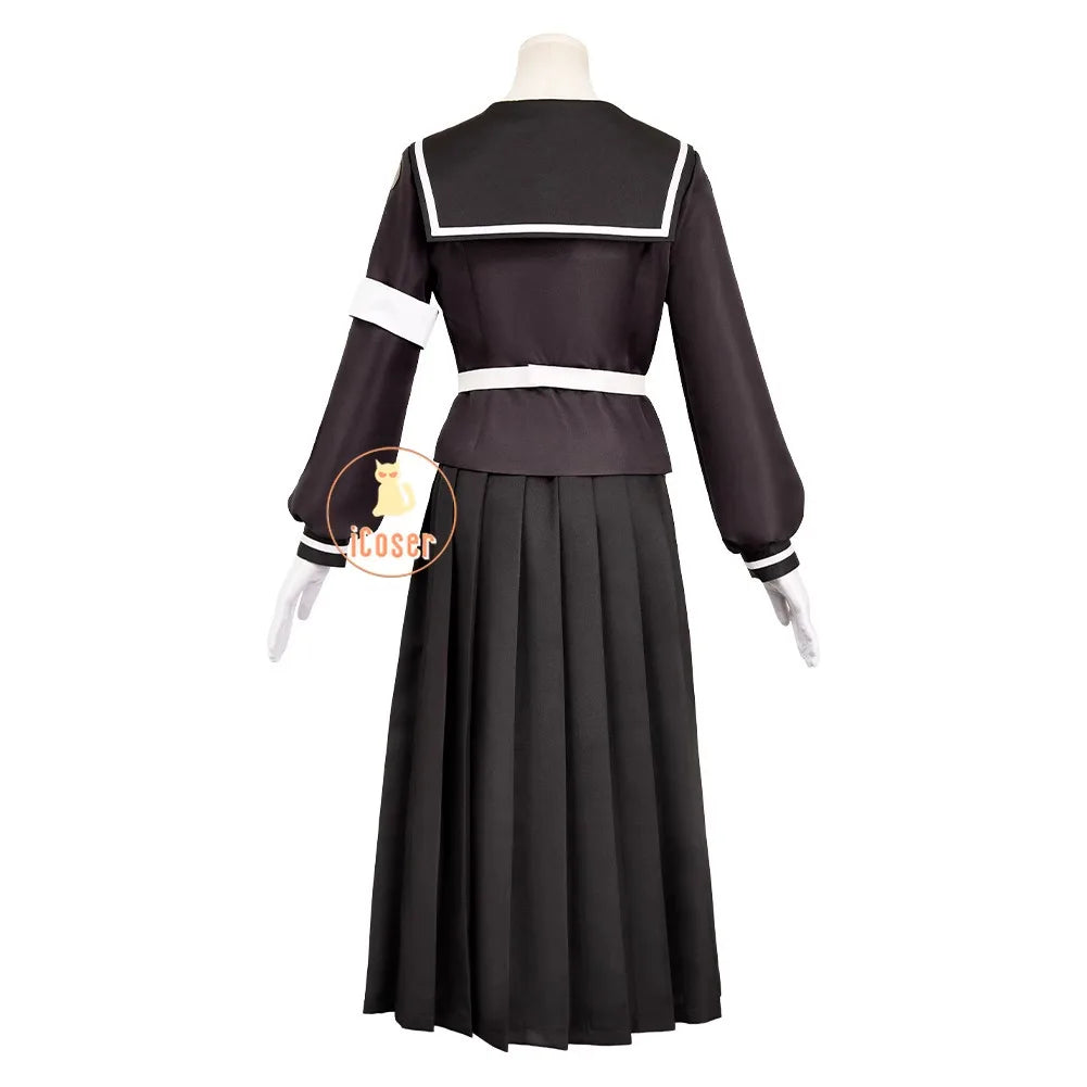 iCoser Hiruko Shizuhara Cosplay Costume Dress The Hundred Line Battle Uniform Last Defense Academy Halloween Party Women Girls