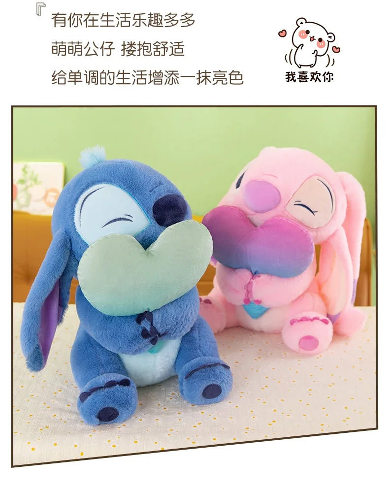 New Disney Lilo&Stitch Cute Cartoon Dolls Toys Kawaii Anime Soft Stuffed Dolls Pillow Appease Toys Birthday Gift for Boys Girls