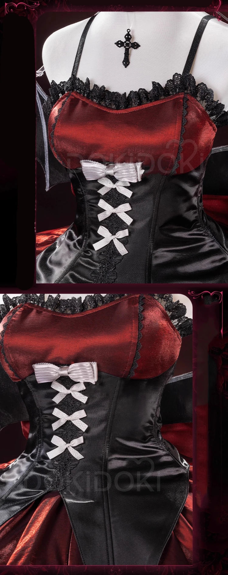 Tsukiyomi Utau Doujin Cosplay Costume Anime Shugo Chara! DokiDoki-R Halloween Devil Angel Utau Cosplay