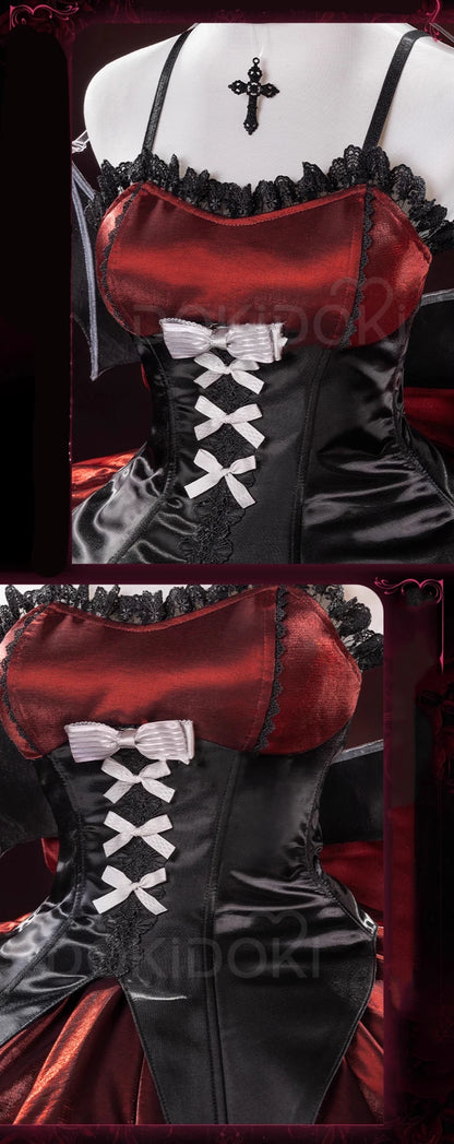 Tsukiyomi Utau Doujin Cosplay Costume Anime Shugo Chara! DokiDoki-R Halloween Devil Angel Utau Cosplay