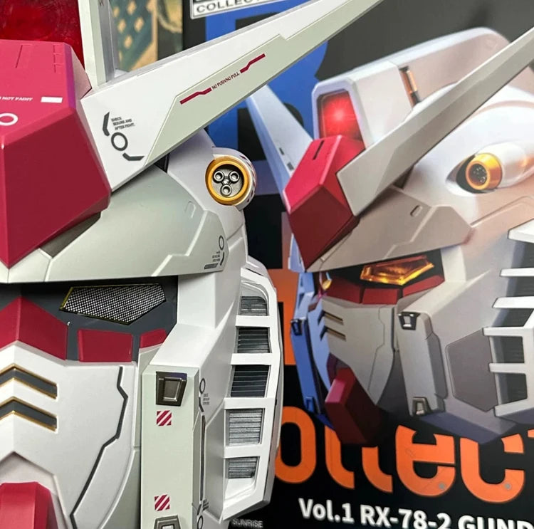 In Stock RX-78-2 Helmet Cosplay Msak Accessory Toy Action Figures Model LED Light-Up Collect Ornaments Gifts