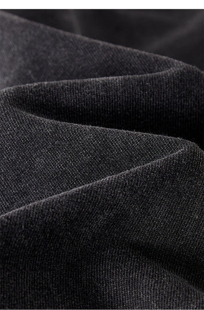 ZODF Men's Summer Batik Washed 250gsm T Shirts Retro Vintage Unisex Basic Loose Solid Cotton T-Shirt Brand Tops 2024 New HY0753