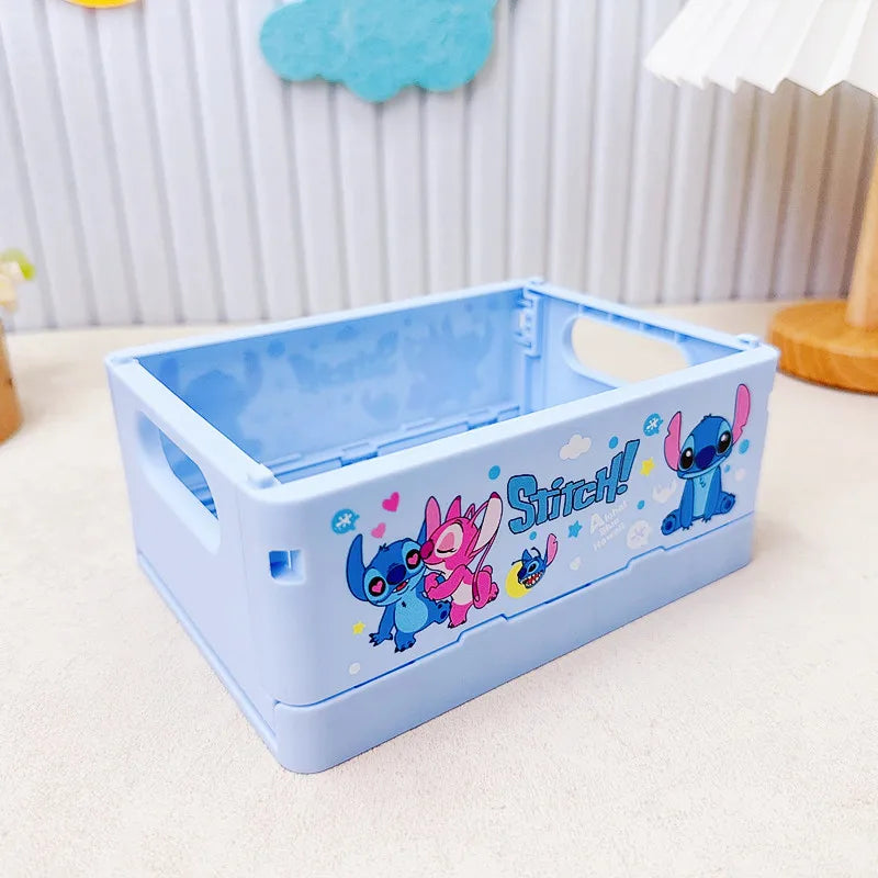 New Stitch Folding Storage Box Interstellar Baby Stitch Stacking Music Desktop Stationery Storage Rack