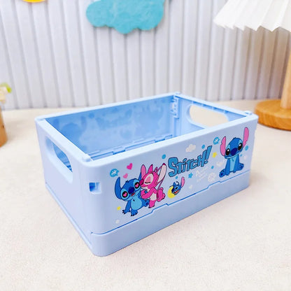 New Stitch Folding Storage Box Interstellar Baby Stitch Stacking Music Desktop Stationery Storage Rack