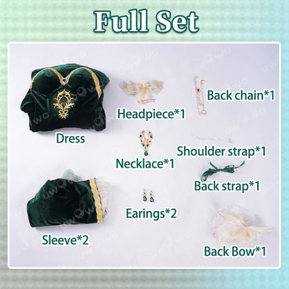 IN STOCK UWOWO C.C.Cosplay Anime Codee Geasss:C.C. CC Court Style Gown Cosplay Costume Halloween Costume