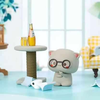 Kawaii Mitao Cat 2 Season Lucky Cat Cheap Cute Cat Blind Box Toys Surprise Figure Cartoon Doll Collect Model Home Holiday gifts