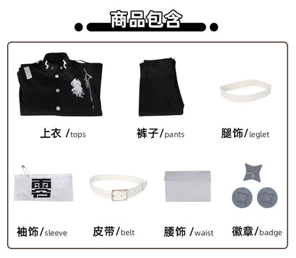 iCoser The Hundred Line Takumi Sumino Cosplay Costume Wig Battle Uniform Last Defense Academy Halloween Party Women Men Festival