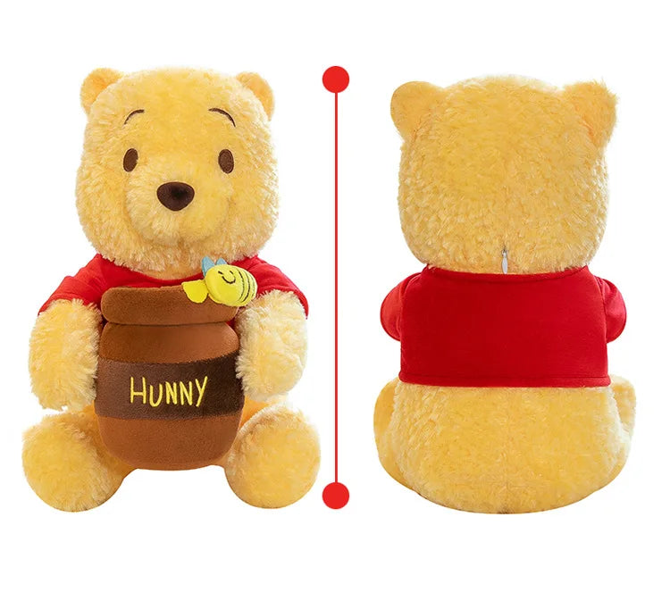 35-55cm Anime Honey Jar Winnie The Pooh Soft Plush Toys Pooh Bear Stuffed Animal Dolls Children Kids Kawaii Birthday Gift