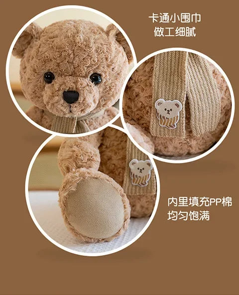 45cm Cute Cartoon Bixin Bear Series Plush Toys Stuffed Soft Animals Dressing Up Doll for Girls Kids Nice Surprise Birthday Gifts