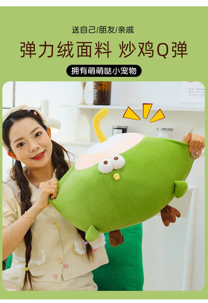 Hot 30-60cm Fun Coconut Chicken Animal Plush Doll Pillow Cute Big Eyes Big Chicken Leg Round Chicken Soft Plush Toy Home Decor