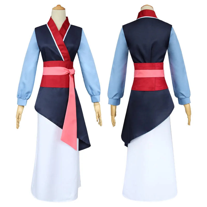 HOMCHEE TRENDS Mulan Costume Adult Cotton Polyester Set