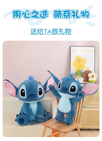 Disney 70cm Large Size Lilo&Stitch Plush Stuffed Doll Cartoon Animal Sleeping  Pillow Room Decoration Softmaterial Toy for Gift