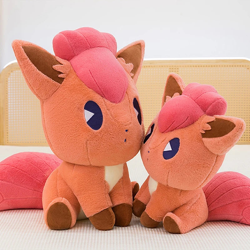 35/65cm Vulpix Pokemon Plush Toys Anime Doll Cartoon Fox Large Pokémon Plushie Kawaii Stuffed Gift for Kids Xmas Birthday