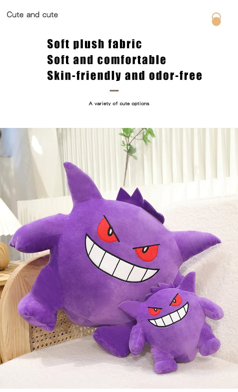 20/40/60cm Gengar Pokemon Anime Plush Toys TAKARA TOMY Cartoon Doll Soft Pokémon Plushie Pillow Stuffed Gift for Children Kawaii