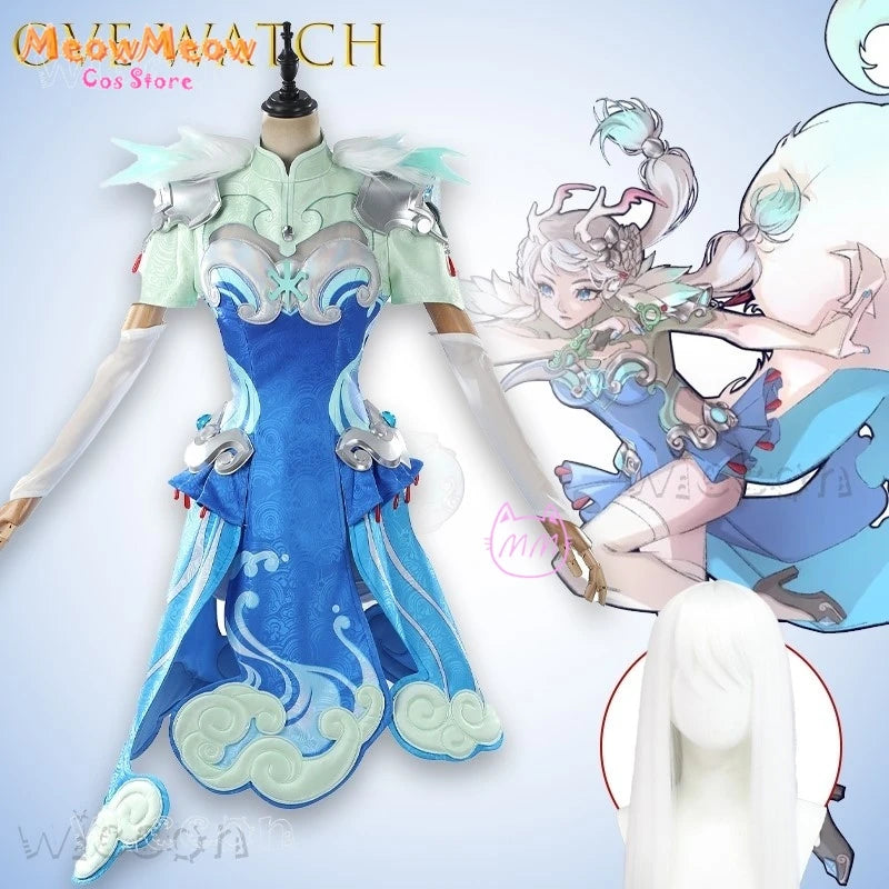 AOve Watch Kiriko Cosplay Costume Set Polyester Women