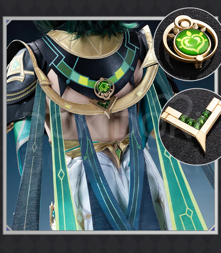 IN STOCK Nefer Cosplay Costume Genshin Impact Song of the Welkin Moon【XS-2XL】DokiDoki-R Nod-Krai Christmas Dress Plus Size