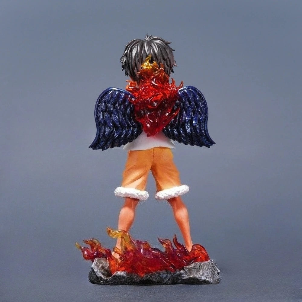 17cm Anime ONE PIECE Seraphim Luffy PVC Action Figure Desktop Ornament Model Toy Gift