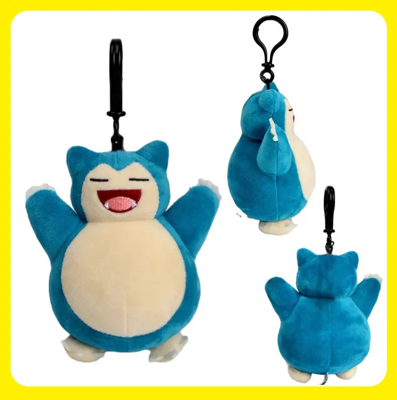 Pokemon Pikachu Mew Squirtle Charmander Kawaii Plush Toy Pendant School Bag Backpack Pendant Key Ring Small Doll Birthday Gift