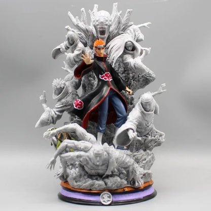 Naruto Anime Figure Akatsuki Pain 27cm Gk Figurine Pvc Statue Model Doll Ornament Collectible Desk Decora Toys Kids Xmas Gifts
