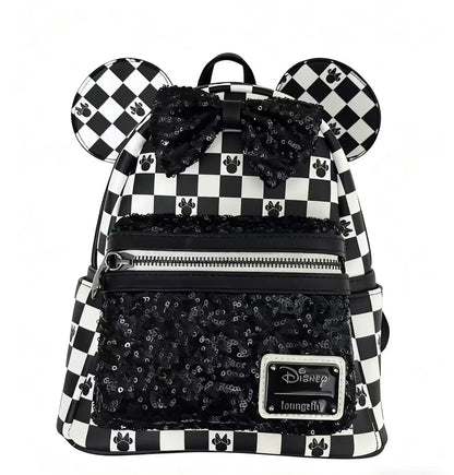 2024 New Loungefly Disney Cinderella Backpack Pink Commemorative Backpack Cute Kids Backpack Girls Backpack Casual Bag Gift