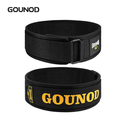 Gounod Weight Lifting Belt for Squats Deadlifts Powerlifting Fitness Support Men Women