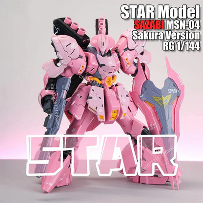 STAR Model SAZABI MSN-04 RG 1/144 Sakura Version Assembly Model Kit Toys Action Figures Robot Plastic Gift
