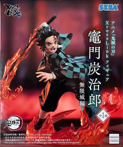 SEGA XrossLink Demon Slayer Tanjiro Kamado Akaza Tomioka 150mm PVC Model