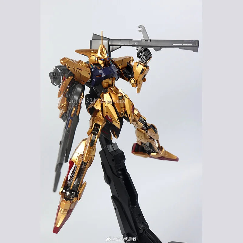 SHENMA Model Hyaku Shiki Kai MG 1/100 Golden Fighter Full Armor FA Assembly Model Kit Action Figures Plastic Model Kits Toy Gift
