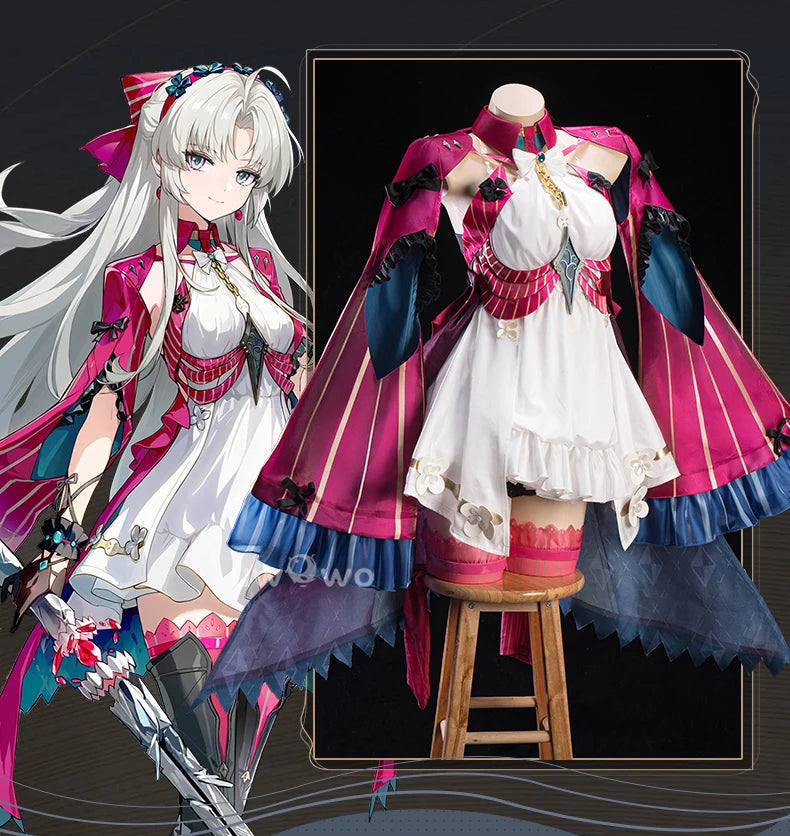 IN STOCK UWOWO Carlotta Cosplay Game Wuthering Waves WuWa Carlotta Montelli Cosplay Costume Halloween Costume