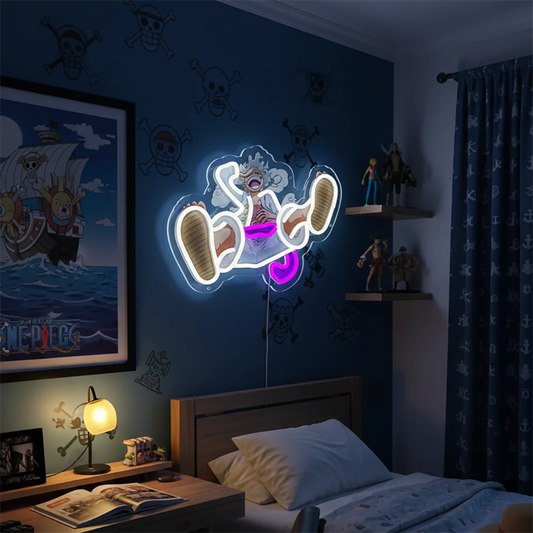 Anime Acrylic Neon LED Light/Lamp One Piece Dragon Ball Artwork for Home Festival Decor Party Bar Hotel Salon Shop,Etc.