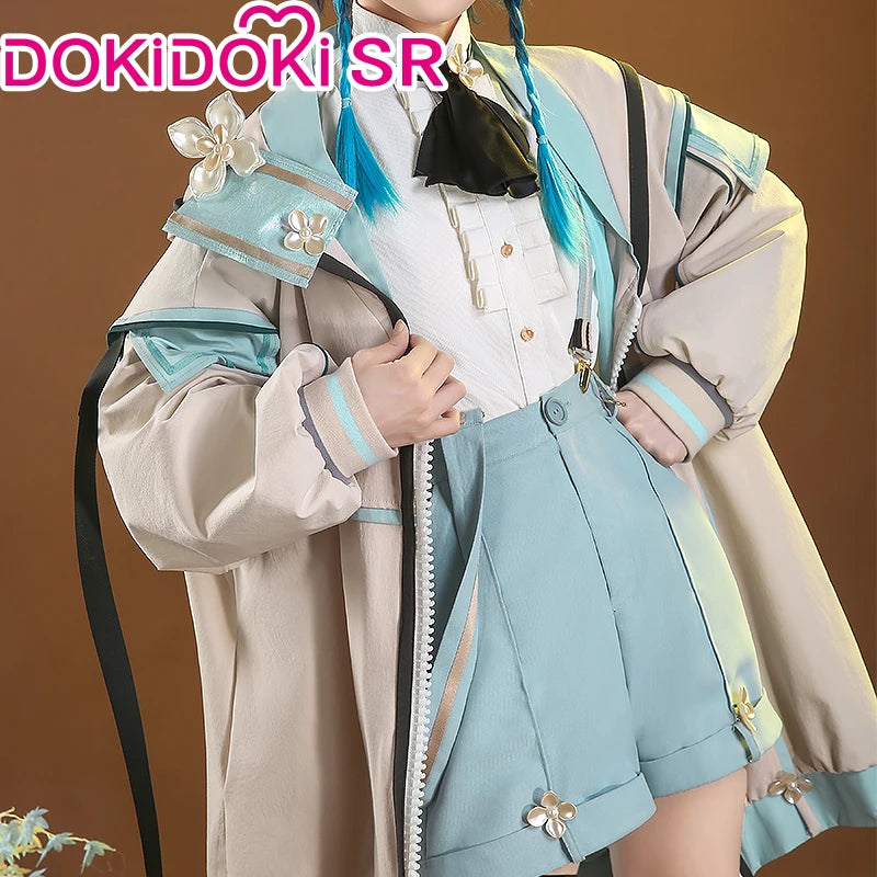 IN STOCK Venti Doujin Cosplay Game Genshin Impact DokiDoki-SR Venti Cute Cosplay Costume Detective Venti Genshin Impact Costume