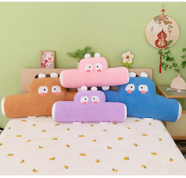 New Cute Car Cushion Office Seat Lumbar Support Creative Sofa Pillow Multifunctional Foot Cushion Nap Pillow