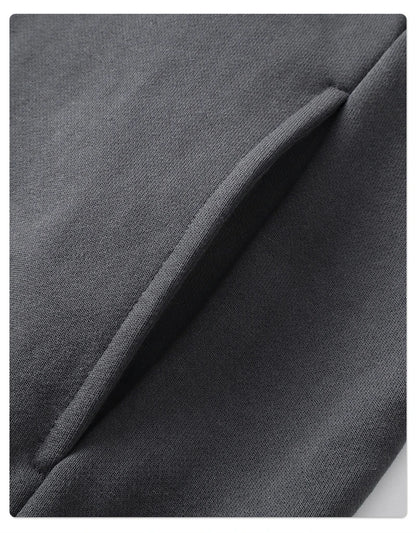 ZODF 430gsm Heavyweight Solid Zipper Hoodie for Men Unisex Loose Stand Collar Coat HY1101 Autumn 2025 Fashion