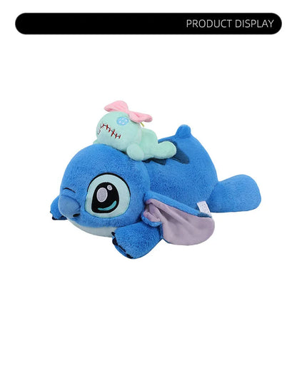 40-100cm Disney Lilo and Stitch Plush Stuffed Toys Cartoon Anime Plushie Lying Stich Doll Soft Pillow Xmas Birthday Gift for Kid