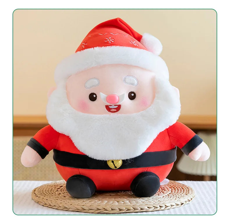 New 50cm Plush Santa Claus Doll Stuffed Toy Cuddly Pillow Christmas Gift for Kids Birthday Xmas Present Wholesale Small Gift
