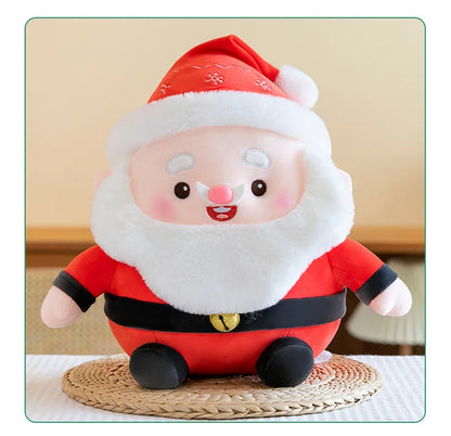 New 50cm Plush Santa Claus Doll Stuffed Toy Cuddly Pillow Christmas Gift for Kids Birthday Xmas Present Wholesale Small Gift