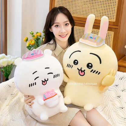 45/55/65cm Big Size Chiiwanime Plush Stuffed Doll Kawaii Room Decoration Hachiware Plushies Pillow Ornaments Holiday Gifts