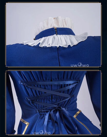 LAST BATCH UWOWO Caitlyn Cosplay Game LOL Caitlyn Arcane Commander Cosplay Costume With Cloak Hat Prop Halloween Costume