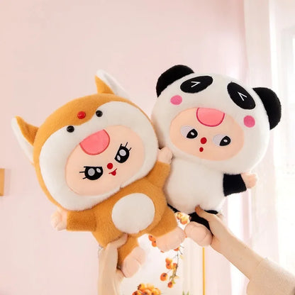 32/62cm Kawaii Baby Three Years Old Plush Doll Toy Baby Three Rabbit Series Stuffed Pillows Toy Ornaments Xmasgifts for Girls