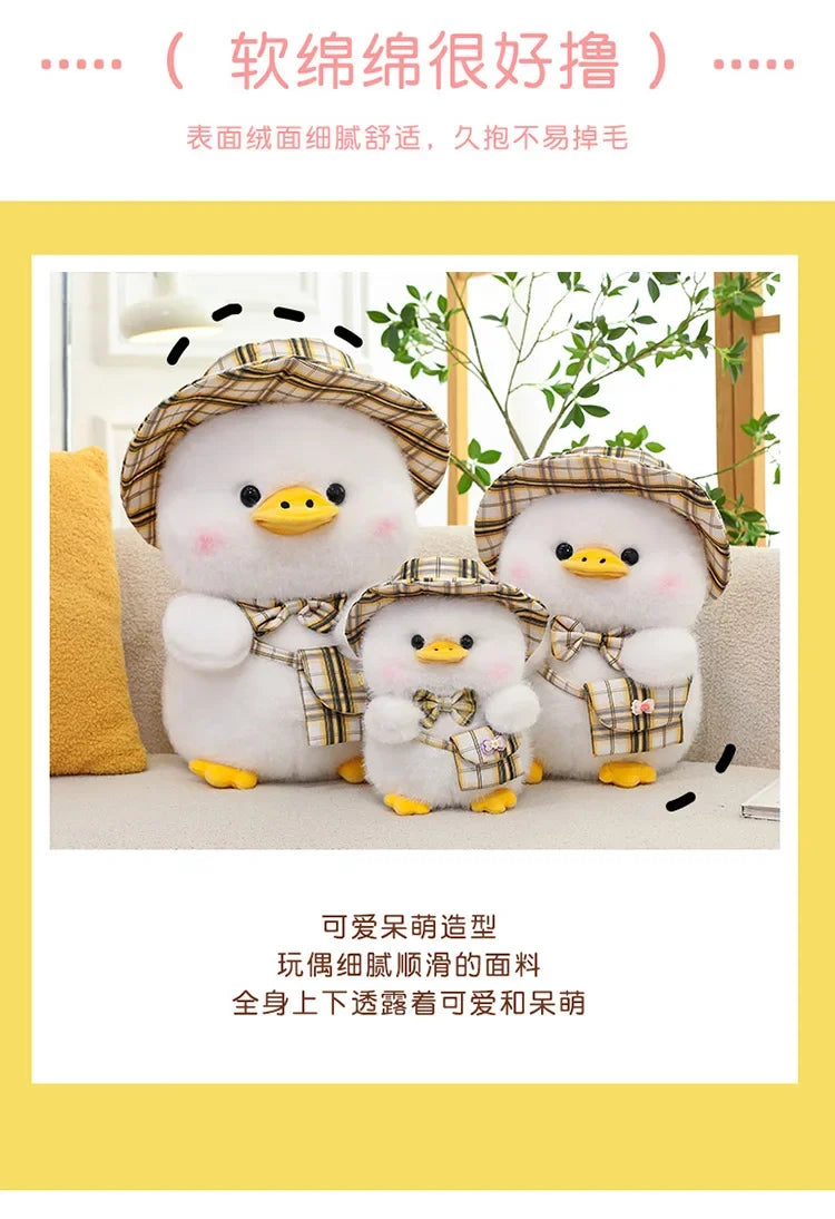 New 25/35/45cm Kawaii Cute Gentleman Duck Plush Toy Children's Pillow Doll Interior Decoration Boys and Girls Birthday Gifts