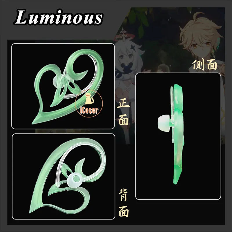 Genshin Impact Sumeru Akasha Terminal Cosplay The Greater Lord Rukkhadevata Void Terminal Earring Luminous Nahida Prop Accessory