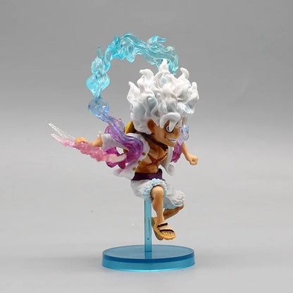 10cm One Piece Luffy Anime Figure GEAR5 Sun God Nika Luffy Action Figures PVC Collection Model Doll Toys Kids Birthday Gifts