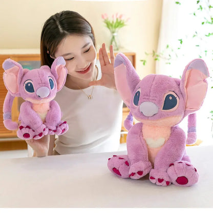 30/45/60/80CM Big Size Disney Stitch Cartoon Anime Plush Stuffed Doll Room Decoration Peluche Pillow  Plushies Ornaments Gifts