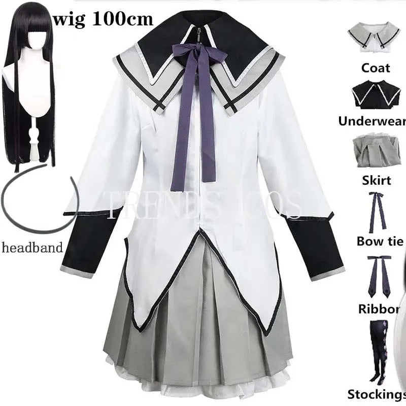Homchee Trends Akemi Homura Cosplay Costume Set Polyester