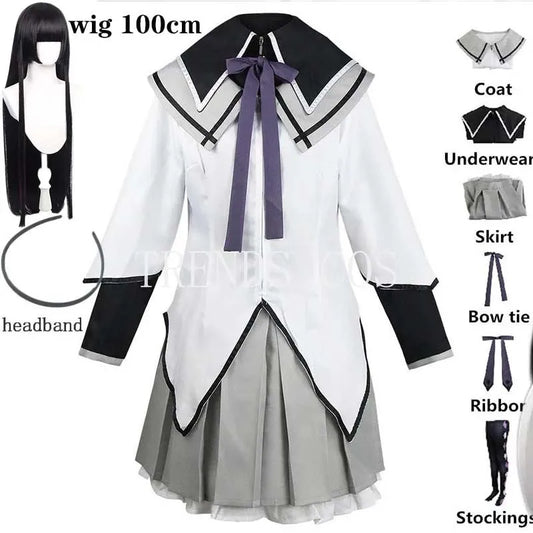 Homchee Trends Akemi Homura Cosplay Costume Set Polyester