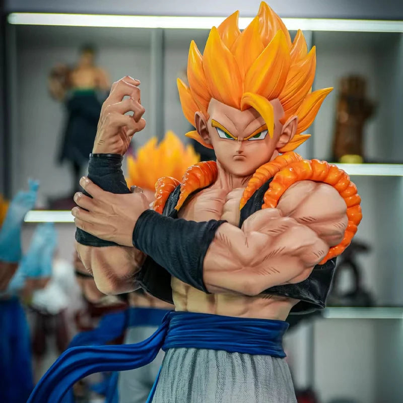 Jt Statue Gogeta Vegetto Figure Dragon Ball Jt Vegetto Gogeta Statue with Base Super Saiyan Action Figures Collection Model Toys